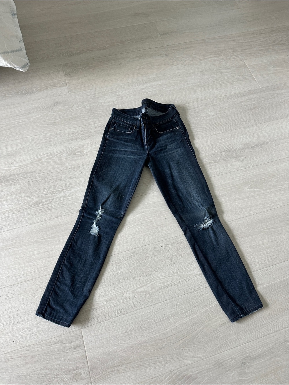 Genetic Denim Dark Indigo Ripped Skinny Jeans